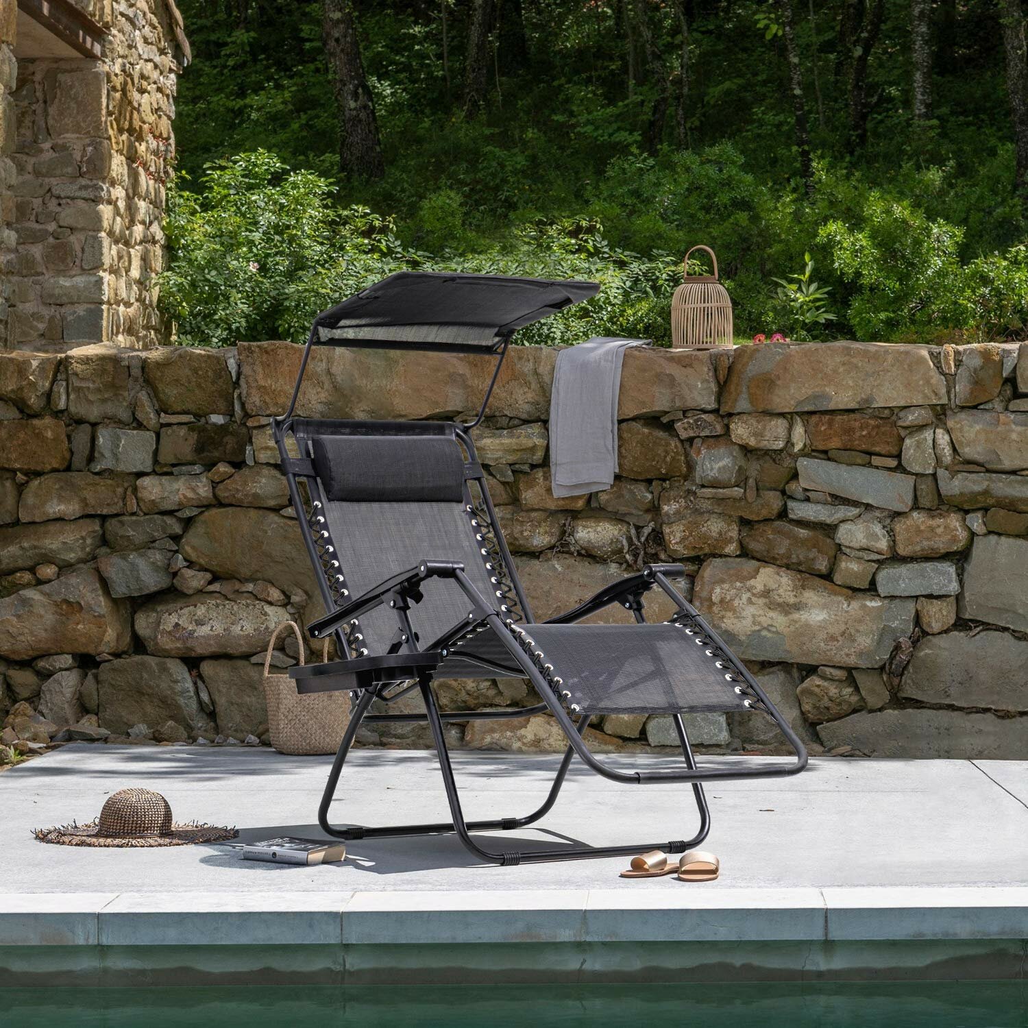 Sorenson Reclining/Folding Zero Gravity Chair with Cushion, The gravity chair is light enough that you can take everywhere., Reclining - image 1 of 4
