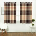 thumbnail image 2 of MKHERT Tartan Tiles Window Curtain Kitchen Curtain 26x39 inch,Two Piece, 2 of 3