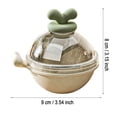 thumbnail image 2 of Boreal Craft Microwaveable Food Tray Glass Ice Cubes Reusable Silicone Ring Summer Light Bulbs Ice Ice Maker Light Bulbs Ice 2.5 In Sphere Sphere Ice Maker Silicone Round, 2 of 3