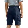 thumbnail image 7 of AINIYS Kids Outdoor Hiking Cargo Shorts Multi Pocket with Drawstring Closure for Camping Trips and Nature Exploration Navy 9-10 Years, 7 of 7