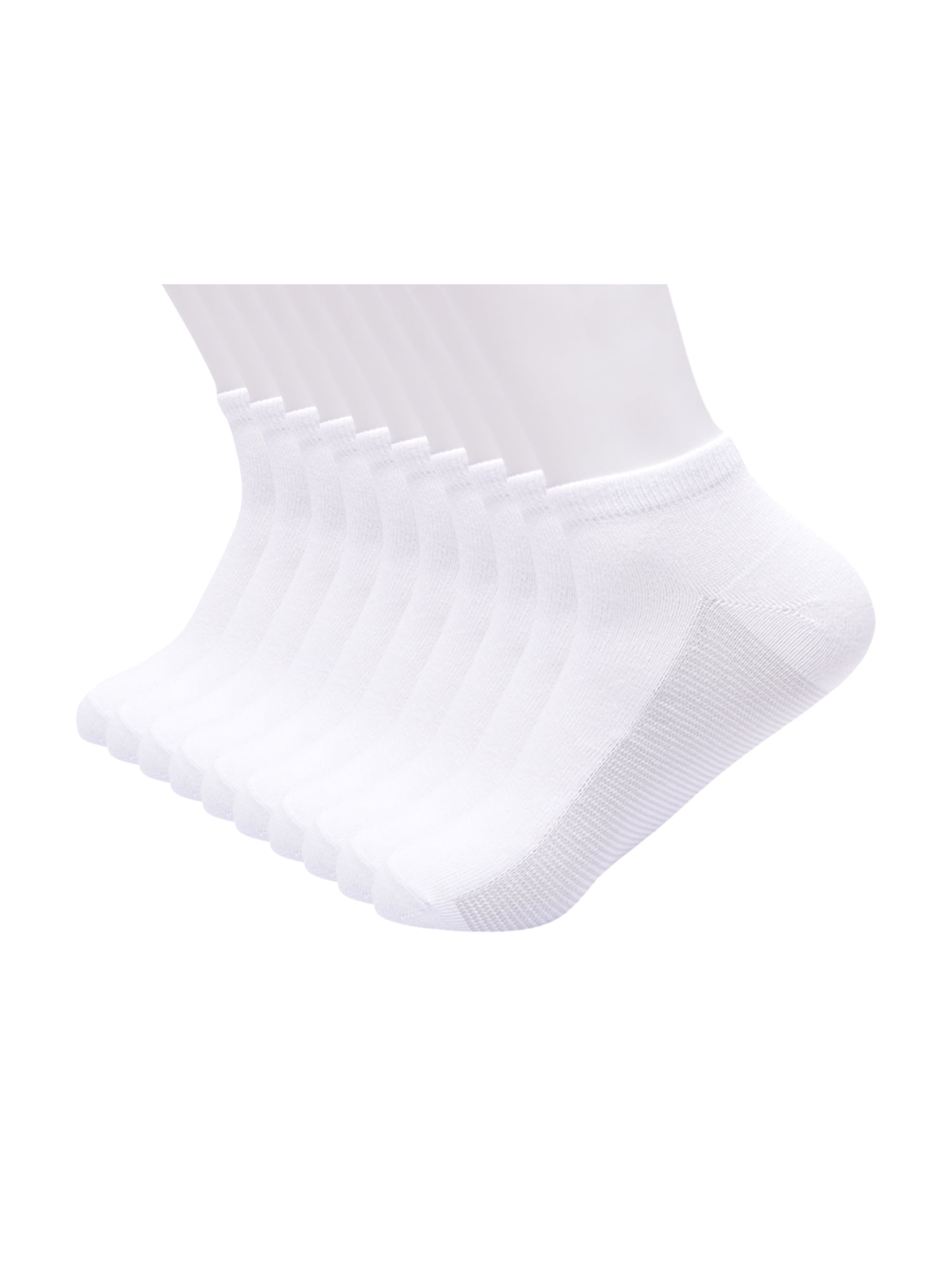 No Boundaries Womens Low-Cut Socks, 10-Pack, Sock Sizes 4-10