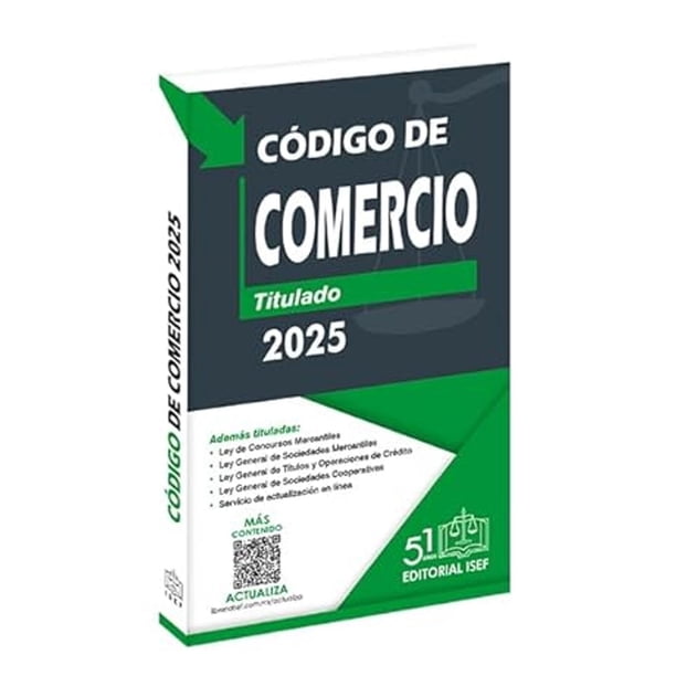 Libro Codigo De Comercio 2025 (profesional) Tapa Blanda, Autor Ediciones Fiscales Isef, Editorial Ediciones Fiscales Isef