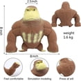 thumbnail image 4 of Juguete para apretar Mono blando Juguete Elástico Pegamento relleno de arena Gorila de goma Elástico Estirable Autismo Juguete de descompresión para adultos y niños Animal para regalo de Navidad (edic, 4 of 5