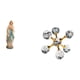 thumbnail image 5 of Figura decorativa de resina y cristal de una dama esférica, colección religiosa. Adorno de escritorio ideal para regalar o decorar el hogar u oficina., 5 of 8