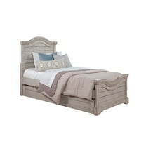 American Woodcrafters Stonebrook Antique Gray Wood Twin Size Bed