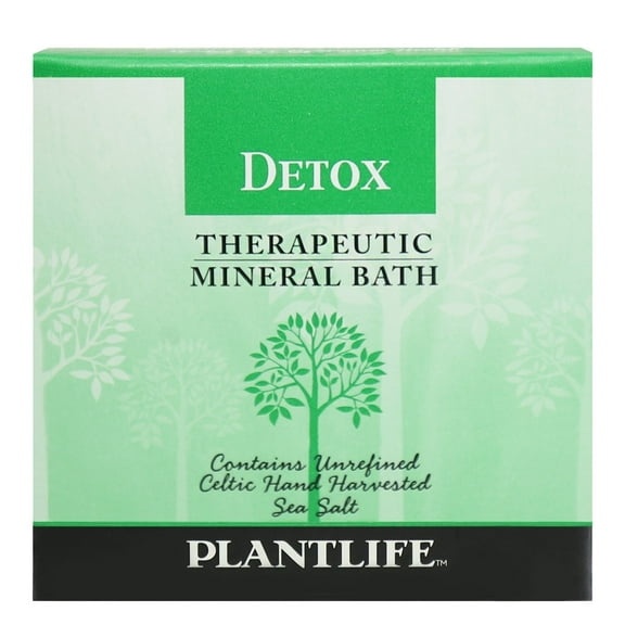 Plantlife Detox Therapeutic Mineral Bath Salt – 3 oz Aromatherapy Spa Soak for Cleansing, Relaxing Muscles & Skin Care