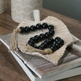 thumbnail image 4 of Mainstays Indoor Oriental Minimalist Tabletop Home Décor Made of Wood Color Black 1" Beads, 4 of 5