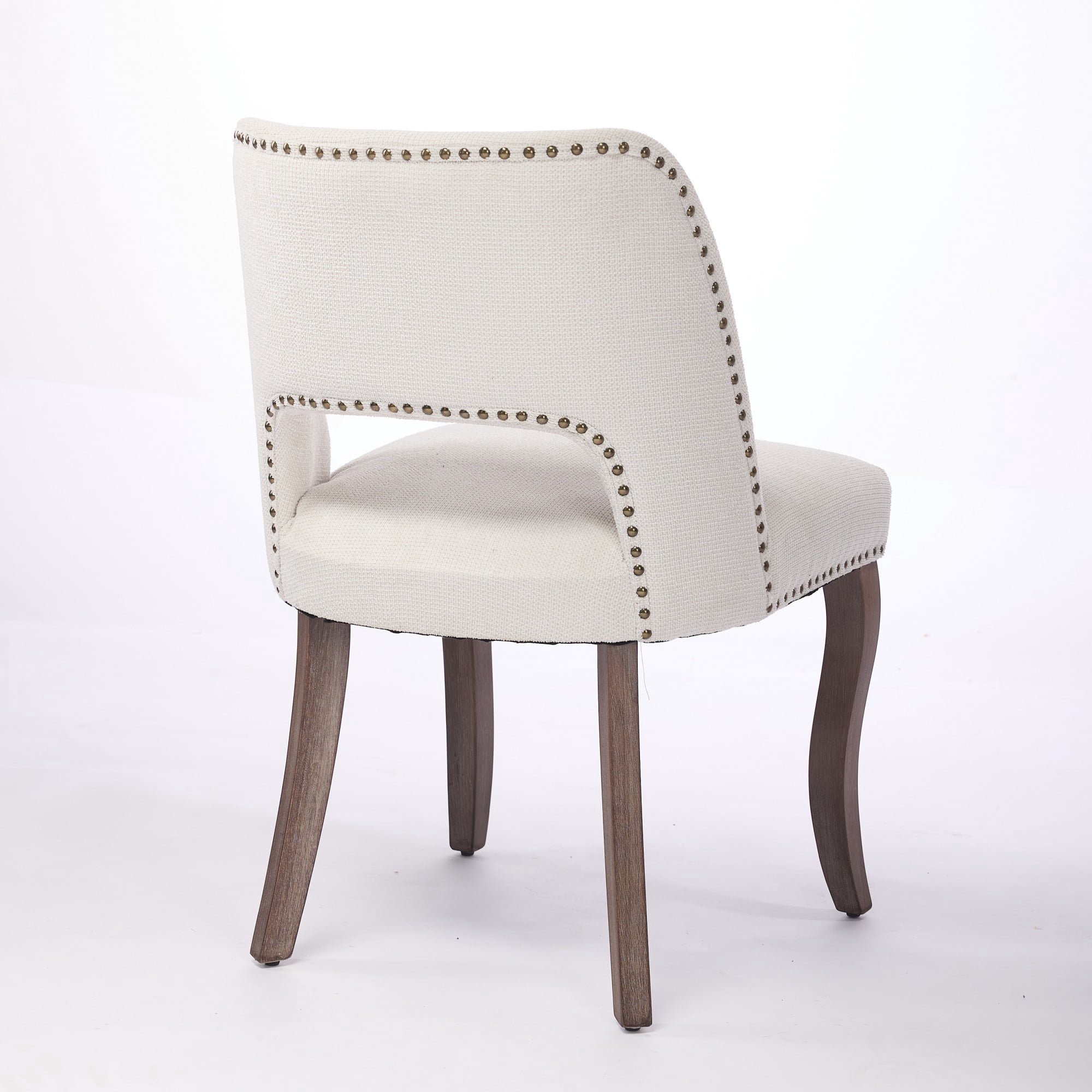 Set of 6 Wood Dining Chairs with Fabric Upholstered Back and Seat Modern Accent Side Chair w/Wood Legs for Living Room/Dining Room/Bedroom/Restaurant