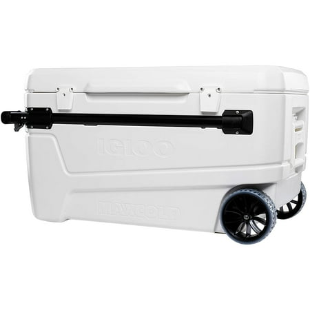 UPC: 0034223501709 | IGLOO Sunset Glide 110 qt. Roller Hard Cooler – White