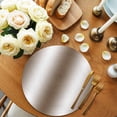 thumbnail image 2 of Brown White Ombre Round 13 Inch Placemats Set of 8, Vintage Minimalist Country Gradient HeatResistant Non Slip Place Mats for Dining Table, Wipeable Braided Kitchen Table Mats for Housewarming, 2 of 9