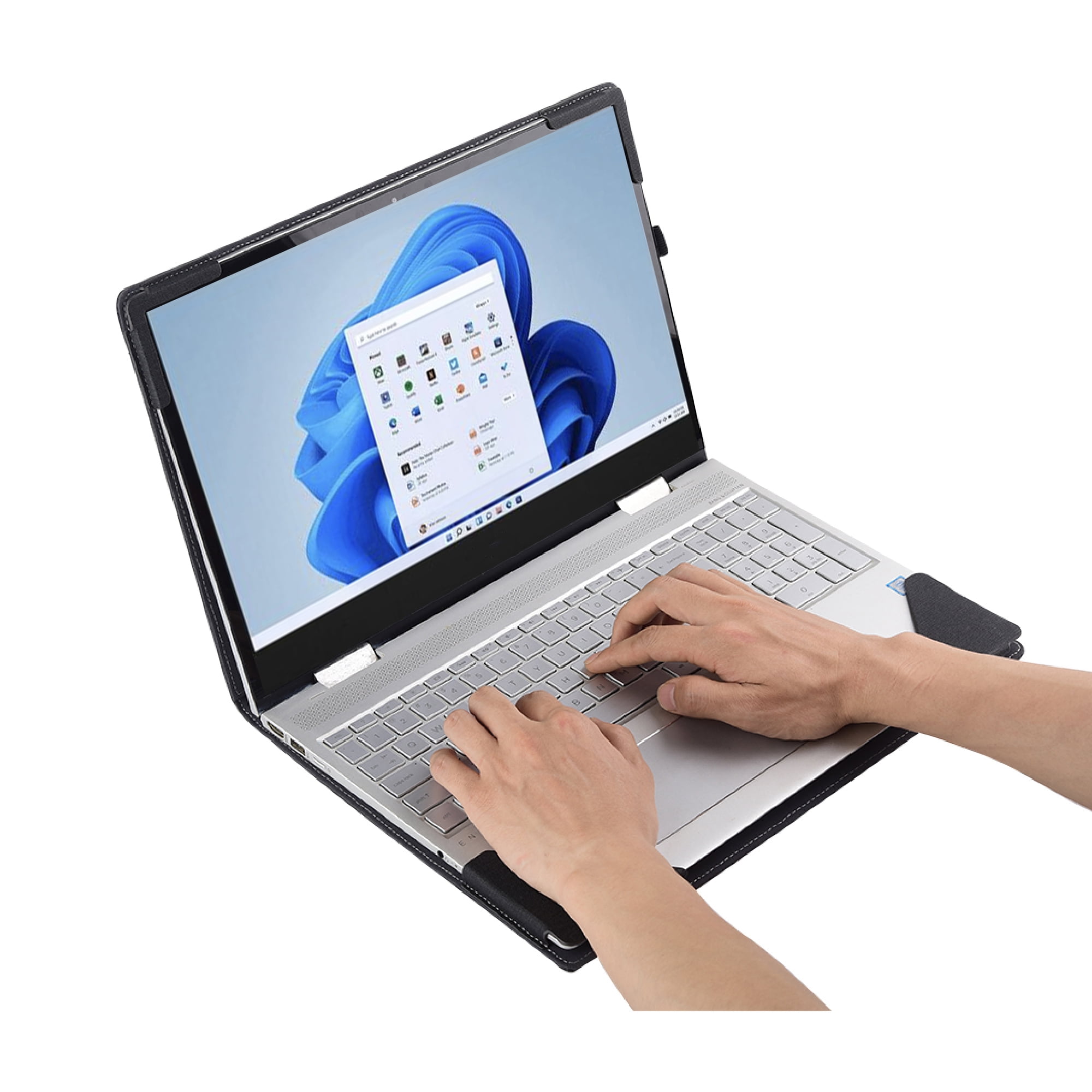 Laptop Case Cover for HP 250 15.6 inch G10 & for HP 255 15.6'' G10 & for HP 256 15.6 inch G10 Sleeve,Detachable PU leather Notebook PC Protective Bag Accessories