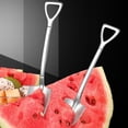 thumbnail image 2 of CUTELOVE Stainless Steel Shovel Spoon Ice Cream Dessert Square Shovel Spoons Silver Flat-Headed Utensils Home Kitchen Supplies, 2 of 6