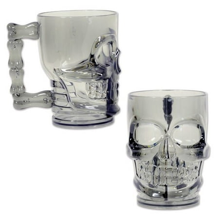 The Beistle Company Plastic Skull Coffee Mug (Set of 12)