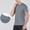 #Gray, variant on DPTALR Men's Stretchy Casual Fashion Solid Color Running Fitness Short Sleeve Workout T-shirt,Red, XL