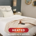 thumbnail image 2 of Sunbeam Fleece Eletric Heated Throw Blanket, Linen, 2 of 9