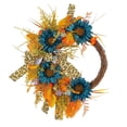 thumbnail image 1 of Guirnalda de flores artificiales Guirnalda de girasol azul Guirnalda de puerta Adorno colgante hecho a mano Guirnaldas de primavera para telón de, 1 of 9