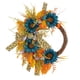 thumbnail image 1 of Corona de girasol azul, corona de flores artificiales para puerta delantera, coronas de primavera y verano para colgar en la pared para jardín de, 1 of 9