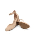 thumbnail image 3 of Zapatos de Tacón Cuadrado con Correa en el Tobillo para Mujer DREAM PAIRS Nude, 3 of 7