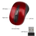 thumbnail image 3 of 2.4GHz Wireless Mouse 1600DPI Optical Computer Cordless Office Mice with USB Receiver,Red, 3 of 6