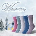thumbnail image 6 of 5 Pack Women Fuzzy Socks Thick Soft Warm Winter Wool Fluffy Cozy Socks Casual Home Sleep Socks with a Gift Box, 6 of 7
