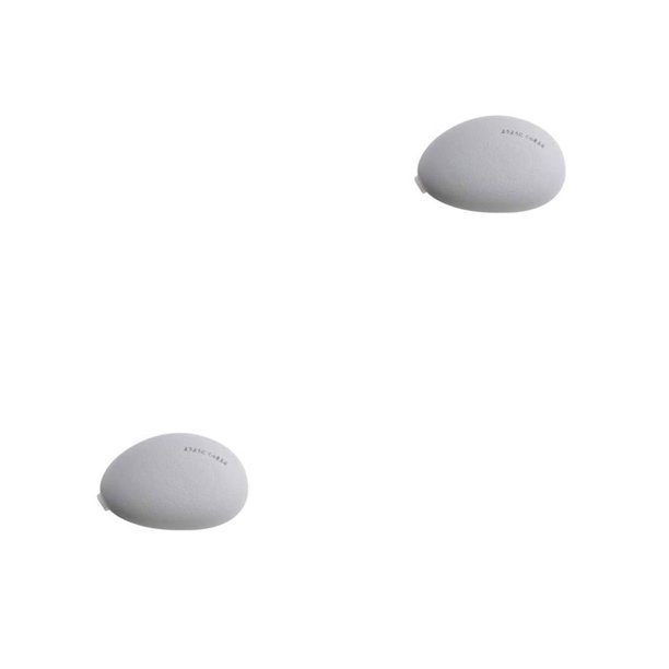 Methold Cinta correctora en forma de piedra, plástico, portátil, para el hogar, oficina, escuela, suministros de papelería, cinturón gris 2piezas