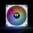 thumbnail image 2 of Thermaltake CT140 ARGB Sync PC Cooling Fan White (2-Fan Pack), 5V Motherboard Sync, 16.8 Million Colors 9 Addressable LEDs, 140 mm Hydraulic Bearing Case/Radiator Fan, CL-F154-PL14SW-A, 2 of 7