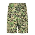 thumbnail image 6 of KIHOUT Men's Camo Print 2-in-1 Swim Trunks - 95% Polyester 5% Spandex, Drawstring Elastic Waist, Lined with Pockets for Beach, Pool and Summer Casual Wear, 6 of 6