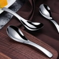 thumbnail image 4 of Hevirgo Stainless Steel Dinner Children Adult Deepen Thickened Large Capacity Soup Spoon, 4 of 8