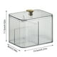 thumbnail image 2 of Organizador de baño transparente Wdftyju joyero a prueba de polvo 3 secciones, 2 of 9