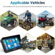 Carpuride CarPlay & Android Auto for Motorcycle, Music Sharing,IP67 Waterproof Gps Ips HD Screen,Light Sensor Car Accessories(502)