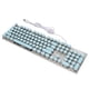 thumbnail image 2 of Teclado mecánico con interruptor azul, 104 teclas, retroiluminación, ergonómico, retro, Steampunk, redondo, teclado mecánico para juegos para Windows Bleu Interrupteur bleu, 2 of 14