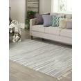 thumbnail image 3 of Rugs.com Chindi Cotton Collection Rug – 9' x 12' Gray Flatweave Rug Perfect For Living Rooms, Large Dining Rooms, Open Floorplans, 3 of 9