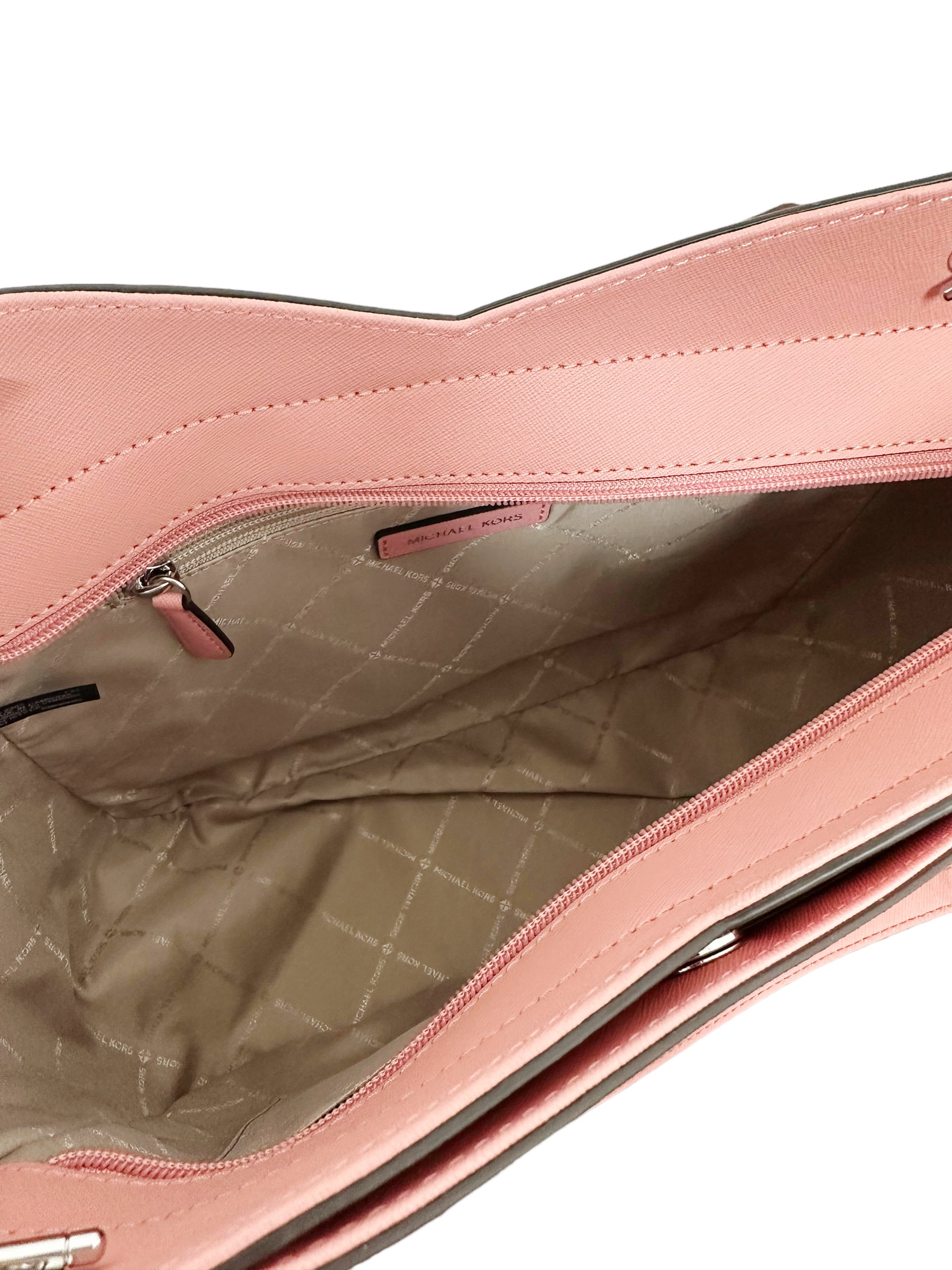 Michael Kors Jet Set Large French pink X Cross Chain Shoulder Tote Handbag  Women's Purse - ShopStyle