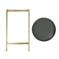 thumbnail image 3 of Kate and Laurel Celia Round Metal Foldable Tray Accent Table, Gray and Gold, 3 of 9