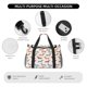 thumbnail image 4 of Fotbe Dachshund Dog Puppy Bolsa de Viaje con Estampado, Bolsa de Fin de Semana para Mujer con Compartimento para Zapatos, Bolsa de Gimnasio con Bolsillo Húmedo, 4 of 7