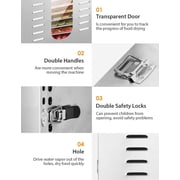 XUTUMM Commercial 20-Tray Food Dehydrators, Stainless Steel,with Digital Adjustable Timer Temperature Control