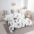thumbnail image 3 of Castle Fairy Western Bull Skull Bedding Comforter Set 7 Pieces for Boys Girls,Cowboy Cowgirl Hats Boots Full Bedding Set Lightweight,Southwestern Cactus Mushroom Fitted Sheet Flat Sheet, 3 of 8