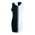 thumbnail image 4 of IROINNID Women's Sleeveless Sheath Dress Fashion Summer Sexy Letter Tank Mini Dress Round Neckline Short Women Dress, 4 of 5