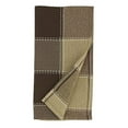 thumbnail image 4 of Fennco Styles Stitched Plaid Cloth Napkins 20" W X 20" L, Set of 4 - Mocha Woven Dinner Napkins for Home, Dining Table, Banquets, Thanksgiving, Christmas, Holidays and Special Occasion, 4 of 4