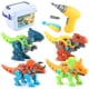 thumbnail image 1 of Bewildely 1 Juego de juguetes de dinosaurios hechos a mano de plástico prácticos y útiles juguetes preescolares bloques de construcción para Juguetes de construcción, 1 of 6