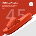 thumbnail image 4 of Zapatillas de baño de plataforma gruesa para mujer, chanclas antideslizantes de nube, sandalias de moda, suela suave, toboganes de interior EVA, 4 of 4