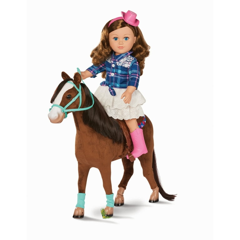 My Life As 18 Poseable Cowgirl Doll Brunette Hair Horse Play