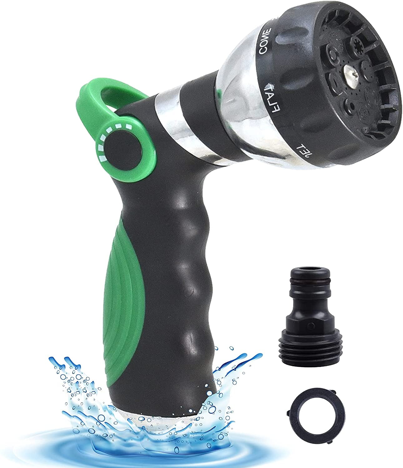 Garden Hose Nozzle Metal Duty Nozzle Hand SprayerHigh Pressure Spray