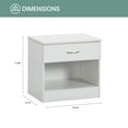 thumbnail image 4 of American Furniture Classics One Drawer White Nightstand, 4 of 6