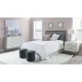 thumbnail image 4 of Linon Sibley Button Tufted Full or Queen Headboard, Bella Dove Gray Linen Fabric, 4 of 10