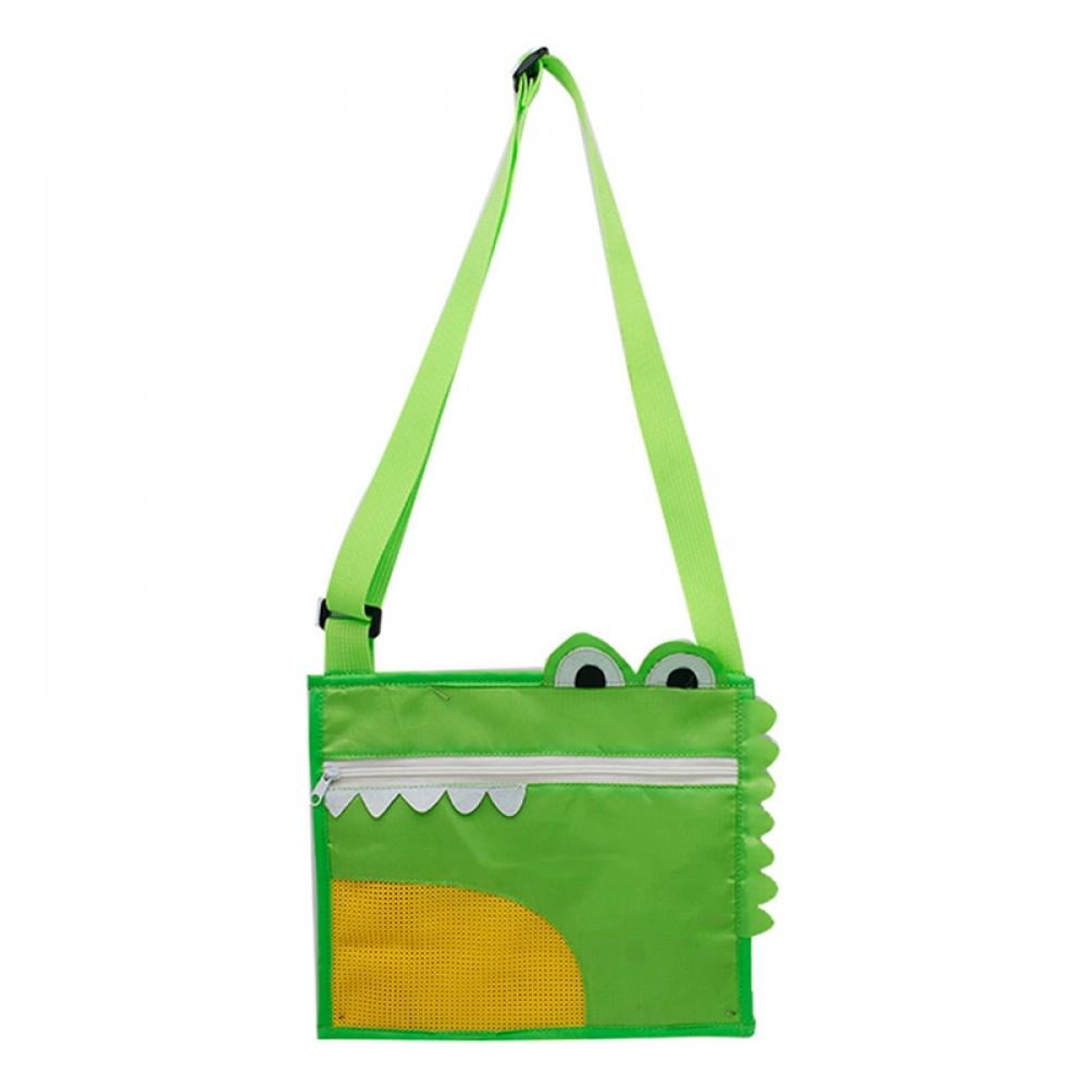 Beach Toy Mesh Beach Bag, Colorful Mesh Tote Kids Beach Bag Seashell