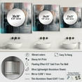 thumbnail image 4 of Designart "Whispers in Marble An Abstract Tale III" Abstract Marble Square Mirror For Wall Decor - Large Grey Square Printed Wall Mirror Art - Square Modern Mirror - Wall Mounted Square Large Mirror, 4 of 5