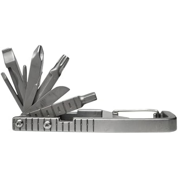 12 in 1 Multi Tool Carabiner, Folding Tool Kit, Multitool, Screwdrivers, Bottle Opener, Phone Holder for Camping, Hiking, Everyday Use