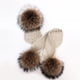 thumbnail image 5 of Women Winter Scarf fur pompom Scarves Thick Warm Headband Lady shawls Wraps Blanket Female hat scarf set, 5 of 5