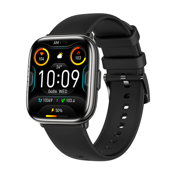 NEXOVA Smartwatch Fitness Tracker Compass 1.75-inch AMOLED Screen Multiple Sports Modes Pedometer Make/Answer Calls Message Notifications IP68 Waterproof